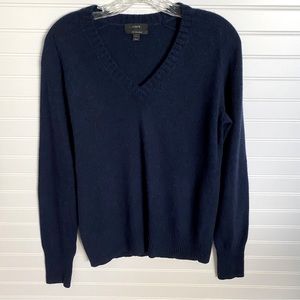 J. Crew blue sweater with cashmere, SIZE MEDIUM